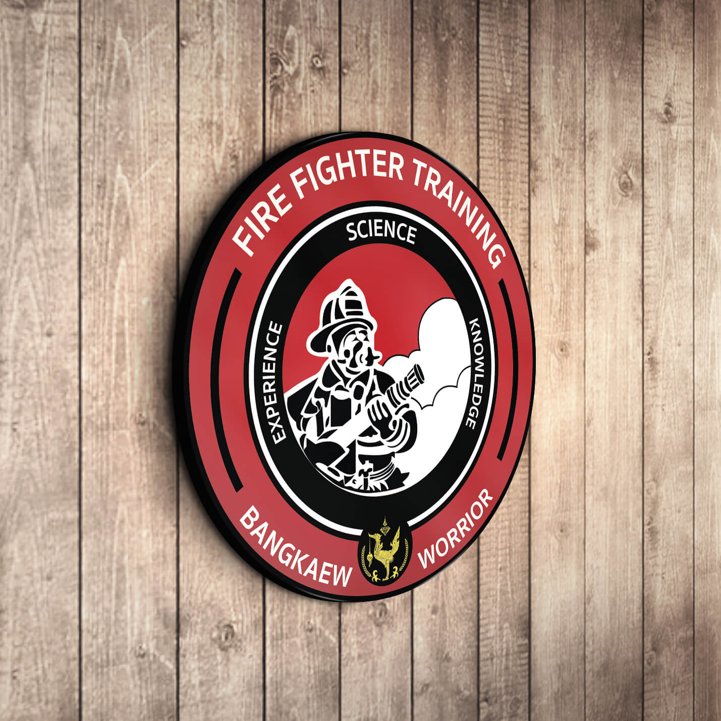 HOME MONKEY VILLA 7 รับออกแบบโลโก้ Firefighter Training
