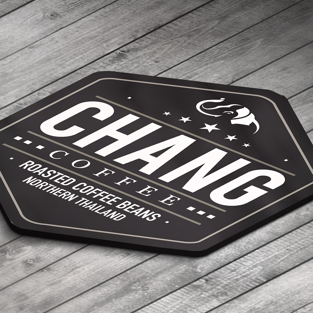 HOME MONKEY VILLA 5 รับออกแบบโลโก้ chang coffee