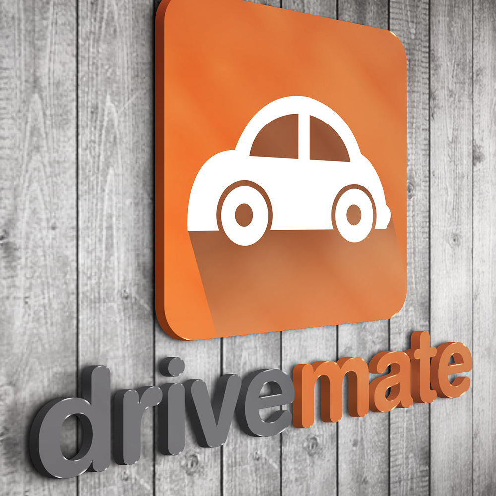 HOME MONKEY VILLA 2 รับออกแบบโลโก้ drivemate logo